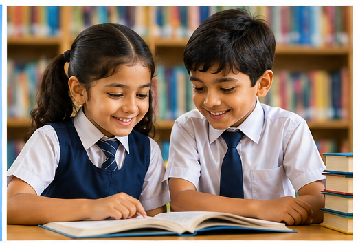 Students reading
